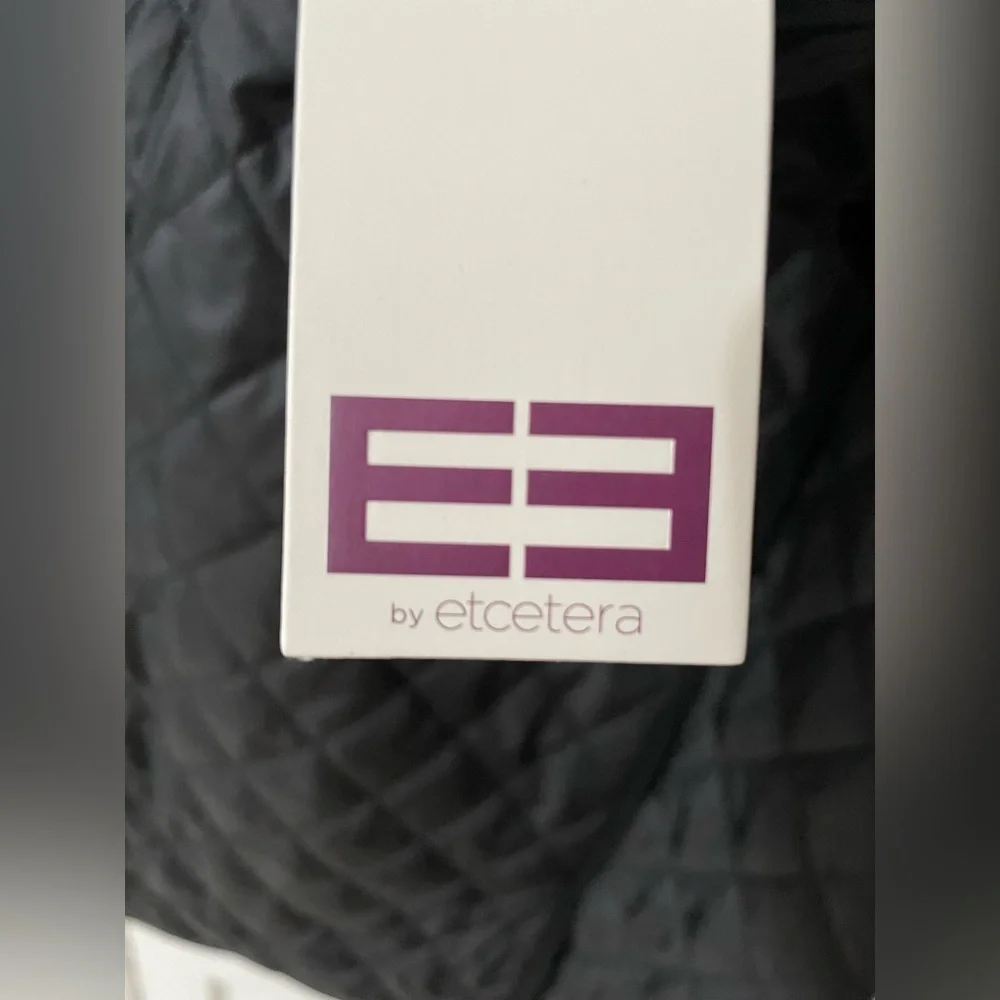 Etcetera Long Quilted Diamond Coat Size Large